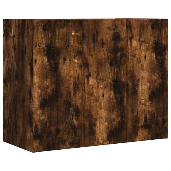 vidaXL Ντουλάπι Τοίχου Καπνιστή Δρυς 75x35x60 εκ. Επεξεργασμένο Ξύλο