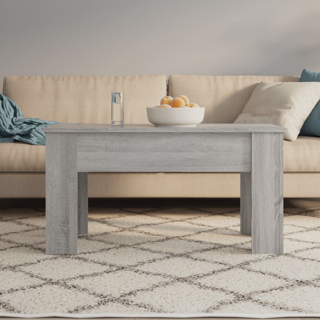 vidaXL Τραπεζάκι Σαλονιού Γκρι Sonoma 101x49x52 εκ. Επεξεργασμένο Ξύλο