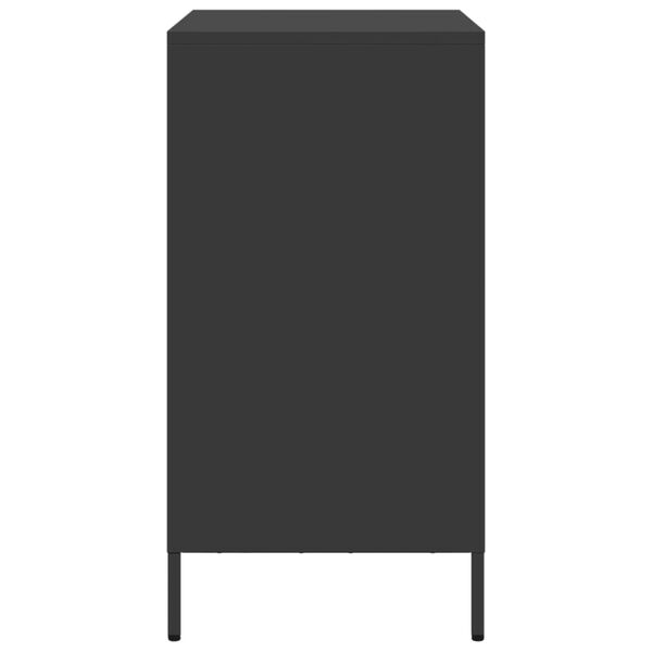 vidaXL Ντουλάπι Μαύρο 68x39x73,5 εκ. από Χάλυβα Ψυχρής Έλασης