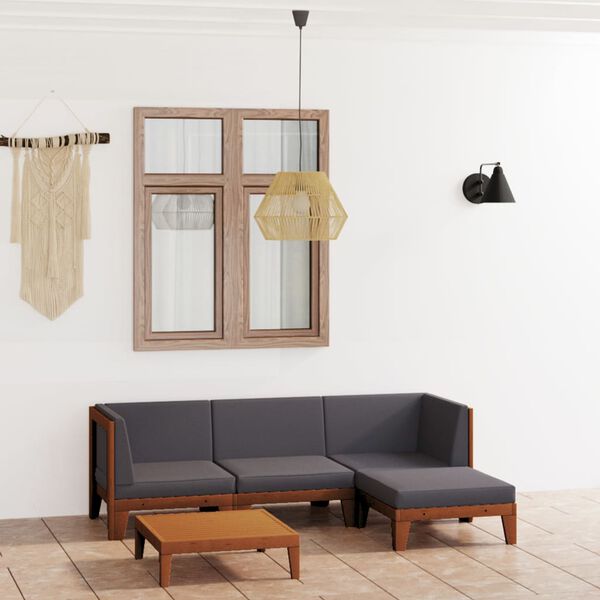 vidaXL &Sigma;&alpha;&lambda;ό&nu;&iota; &Kappa;ή&pi;&omicron;&upsilon; 5 &Tau;&epsilon;&mu;&alpha;&chi;ί&omega;&nu; &alpha;&pi;ό &Mu;&alpha;&sigma;ί&phi; &Xi;ύ&lambda;&omicron; &Alpha;&kappa;&alpha;&kappa;ί&alpha;&sigmaf; &mu;&epsilon; &Mu;&alpha;&xi;&iota;&lambda;ά&rho;&iota;&alpha;