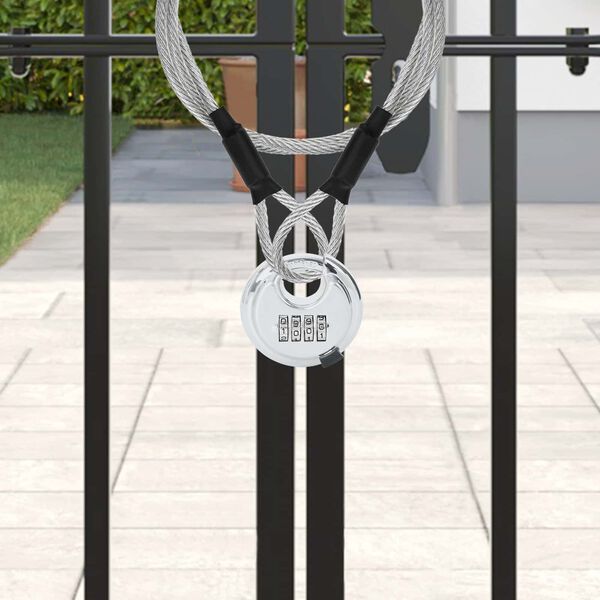 vidaXL &Kappa;&lambda;&epsilon;&iota;&delta;ώ&mu;&alpha;&tau;&alpha; Discus &mu;&epsilon; &Kappa;&lambda;&epsilon;&iota;&delta;&iota;ά 2 pcs &Alpha;&sigma;&eta;&mu;ί 7 x 2,3 x 7 &epsilon;&kappa;