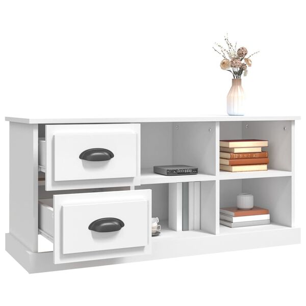vidaXL Έπιπλο Τηλεόρασης Λευκό 102x35,5x47,5 εκ. Επεξεργασμένο Ξύλο