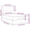 vidaXL Οθωμανικό κρεβάτι με στρώμα Λευκό 120x190 cm Faux Leather
