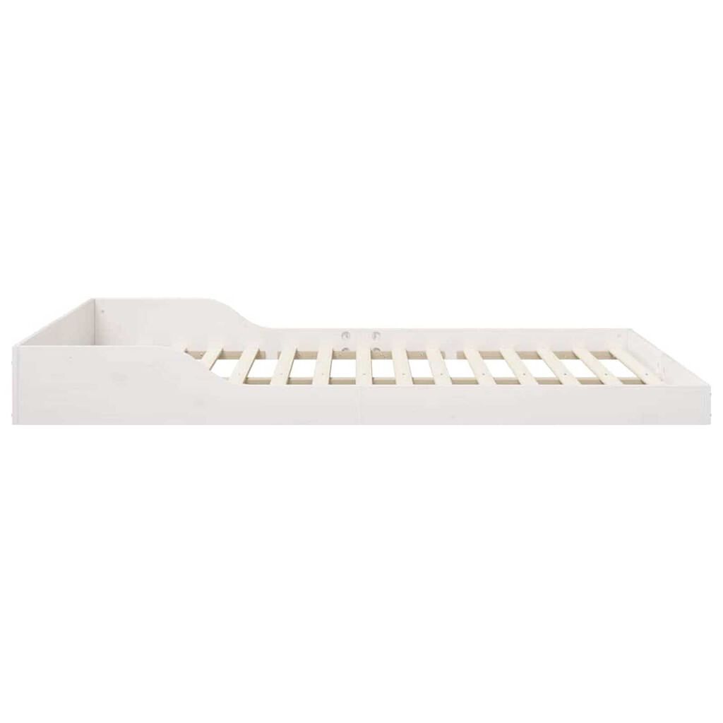 vidaXL Σκελετός Κρεβατιού Λευκό 160 x 200 cm Μασίφ ξύλο πεύκου