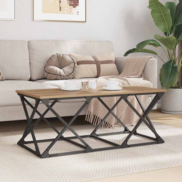 vidaXL &Tau;&rho;&alpha;&pi;&epsilon;&zeta;ά&kappa;&iota; &sigma;&alpha;&lambda;&omicron;&nu;&iota;&omicron;ύ Artisan Oak 100 x 49 x 40 &epsilon;&kappa;