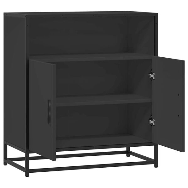 vidaXL Συρταριέρα Μαύρο 68x35x76 cm Κατασκευασμένο ξύλο