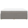 vidaXL &Kappa;&rho;&epsilon;&beta;ά&tau;&iota; Boxspring &mu;&epsilon; &Sigma;&tau;&rho;ώ&mu;&alpha; Taupe 200x200 &epsilon;&kappa;. &Upsilon;&phi;&alpha;&sigma;&mu;ά&tau;&iota;&nu;&omicron;