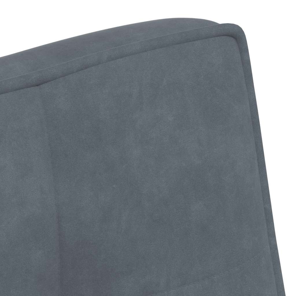 vidaXL Πάγκος Σκούρο Γκρι 110x74x84 εκ. Βελούδινος