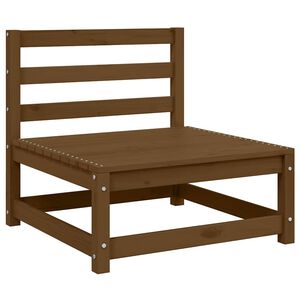 vidaXL Καναπές Κήπου Μεσαίος Καφέ Μελί από Μασίφ Ξύλο Πεύκου