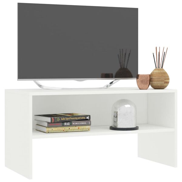 vidaXL Έπιπλο Τηλεόρασης Λευκό 80 x 40 x 40 εκ. από Επεξ. Ξύλο
