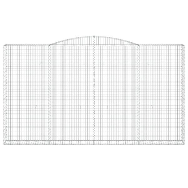 vidaXL Συρματοκιβώτια Τοξωτά 7 τεμ. 400x30x220/240 εκ. Γαλβαν. Ατσάλι