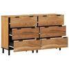 vidaXL Πλαϊνό Γραφείο 2 pcs Καφέ 60 x 33 x 75 cm Μασίφ ξύλο ακακίας