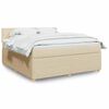 vidaXL &Kappa;&rho;&epsilon;&beta;ά&tau;&iota; Boxspring &mu;&epsilon; &Sigma;&tau;&rho;ώ&mu;&alpha; &Kappa;&rho;&epsilon;&mu; 180x200 &epsilon;&kappa;. &Upsilon;&phi;&alpha;&sigma;&mu;ά&tau;&iota;&nu;&omicron;