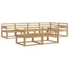 vidaXL &Sigma;&epsilon;&iota;&rho;ά &Kappa;&alpha;&nu;&alpha;&pi;έ &Epsilon;&xi;&omega;&tau;&epsilon;&rho;&iota;&kappa;&omicron;ύ 8 pcs &Lambda;&epsilon;&upsilon;&kappa;ό 327 x 168,5 x 73 cm