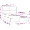 vidaXL &Kappa;&rho;&epsilon;&beta;ά&tau;&iota; Boxspring &mu;&epsilon; &Sigma;&tau;&rho;ώ&mu;&alpha; &Rho;&omicron;&zeta; 140x190 &epsilon;&kappa;. &Beta;&epsilon;&lambda;&omicron;ύ&delta;&iota;&nu;&omicron;
