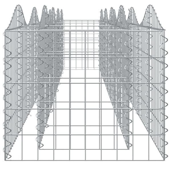 vidaXL Συρματοκιβώτιο Τοξωτό 400x50x50 εκ. από Γαλβανισμένο Σίδερο