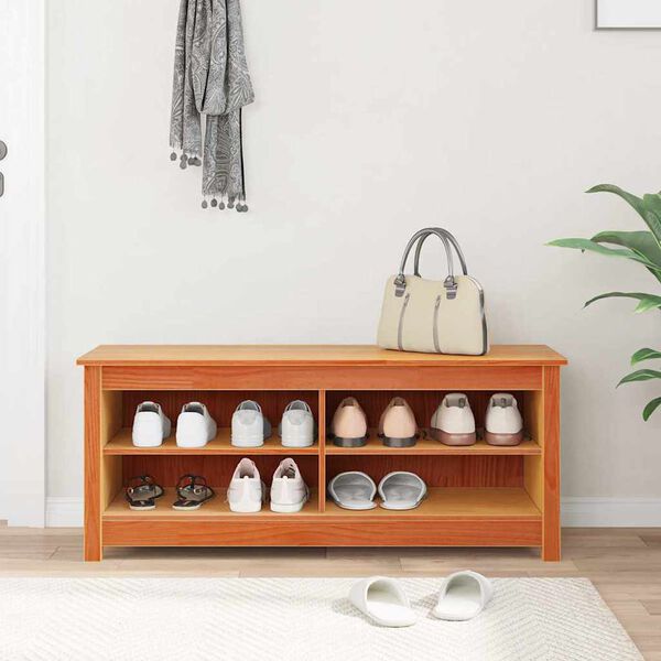 vidaXL &Pi;&alpha;&gamma;&kappa;ά&kappa;&iota; &mu;&epsilon; &alpha;&pi;&omicron;&theta;ή&kappa;&epsilon;&upsilon;&sigma;&eta; &mu;&epsilon; &rho;ά&phi;&iota; &Kappa;&epsilon;&rho;&omega;&tau;ό &kappa;&alpha;&phi;έ 110 x 38 x 45,5 &epsilon;&kappa;