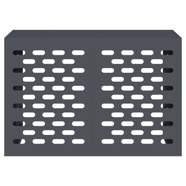 vidaXL Κάλυμμα κλιματιστικού Ανθρακί 90 x 40 x 60 εκ Ατσάλι