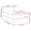 vidaXL Box Spring &kappa;&rho;&epsilon;&beta;ά&tau;&iota; &mu;&epsilon; &sigma;&tau;&rho;ώ&mu;&alpha; &rho;&omicron;&zeta; 90x210 &epsilon;&kappa;. &Beta;&epsilon;&lambda;&omicron;ύ&delta;&iota;&nu;&omicron;