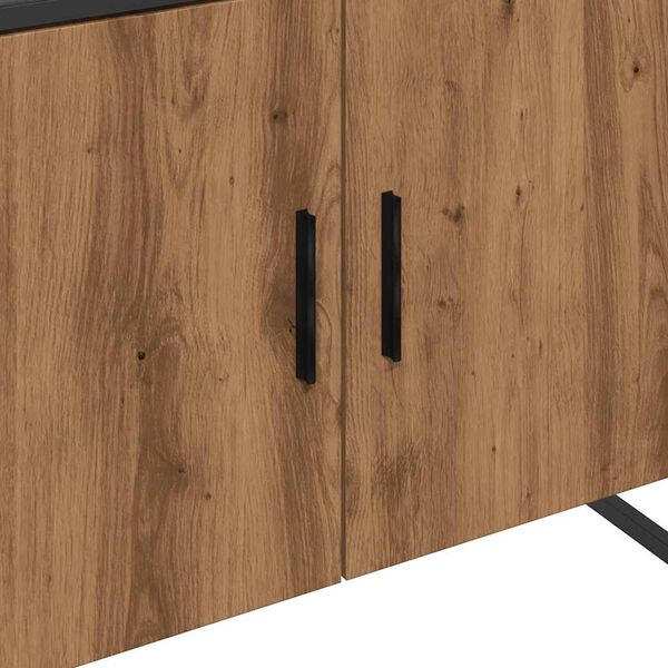 vidaXL Ντουλάπι νιπτήρα μπάνιου Δρυς τεχνίτης 80x33x60 cm