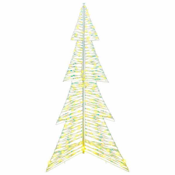 vidaXL Χριστουγεννιάτικο Δέντρο με 240 LED Θερμό λευκό 180 cm PET