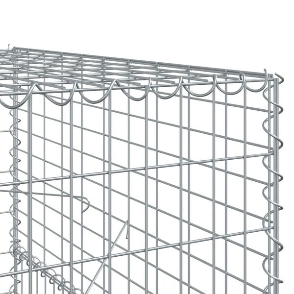vidaXL Συρματοκιβώτιο με Κάλυμμα 300x100x150εκ από Γαλβανισμένο Χάλυβα