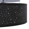 vidaXL Λάμπα Οροφής Μαύρο 30 x 13.5 εκ. ύφασμα
