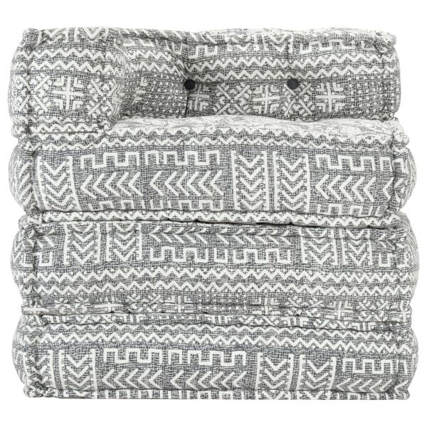 vidaXL Κάθισμα - Πουφ Αρθρωτό Ανοιχτό Γκρι Υφασμάτινο