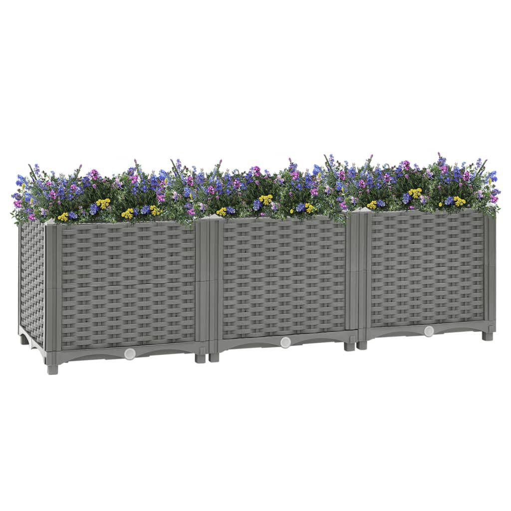 vidaXL Ζαρντινιέρα 120 x 40 x 38 εκ. από Πολυπροπυλένιο
