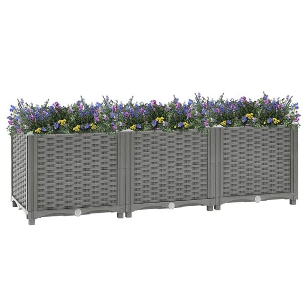 vidaXL Ζαρντινιέρα 120 x 40 x 38 εκ. από Πολυπροπυλένιο