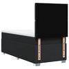vidaXL Κρεβάτι Boxspring με Στρώμα Μαύρο 80 x 200 εκ. Συνθετικό Δέρμα
