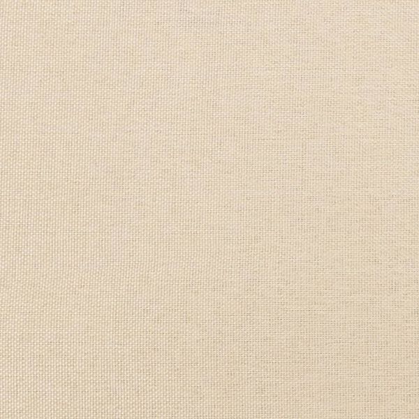 vidaXL Κρεβάτι Boxspring με Στρώμα Κρεμ 120x190 εκ. Υφασμάτινο