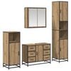 vidaXL &Sigma;&epsilon;&tau; &Epsilon;&pi;ί&pi;&lambda;&omega;&nu; &Mu;&pi;ά&nu;&iota;&omicron;&upsilon; 4 pcs Artisan Oak &Epsilon;&pi;&epsilon;&xi;&epsilon;&rho;&gamma;&alpha;&sigma;&mu;έ&nu;&omicron; &xi;ύ&lambda;&omicron;