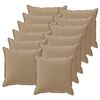 vidaXL &Mu;&alpha;&xi;&iota;&lambda;ά&rho;&iota; 12 &tau;&mu;&chi;. HOUTEN Taupe 40 x 40 cm &Pi;&omicron;&lambda;&upsilon;&epsilon;&sigma;&tau;έ&rho;&alpha;&sigmaf;