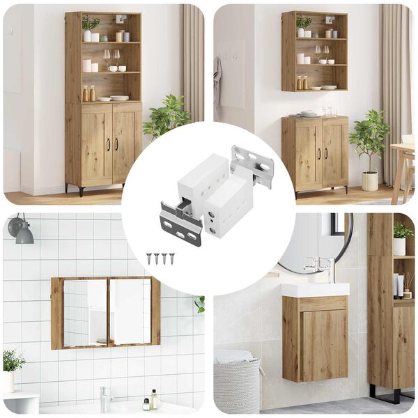 vidaXL &Kappa;&rho;&epsilon;&mu;&alpha;&sigma;&tau;ό&sigmaf; &Beta;&rho;&alpha;&chi;ί&omicron;&nu;&alpha;&sigmaf; &Nu;&tau;&omicron;&upsilon;&lambda;&alpha;&pi;&iota;&omicron;ύ 261 pcs &Lambda;&epsilon;&upsilon;&kappa;ό 70 x 48 x 19 &chi;&iota;&lambda;