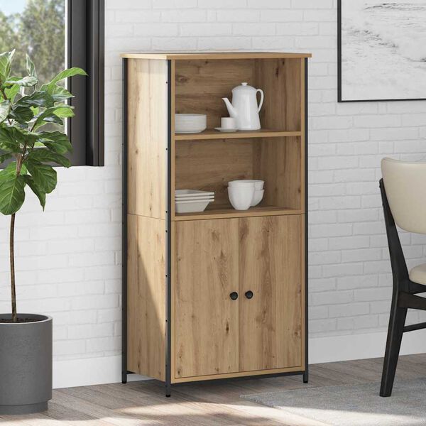 vidaXL Highboard Artisan Oak 62 x 36 x 121,5 &epsilon;&kappa; &Epsilon;&pi;&epsilon;&xi;&epsilon;&rho;&gamma;&alpha;&sigma;&mu;έ&nu;&omicron; &xi;ύ&lambda;&omicron;