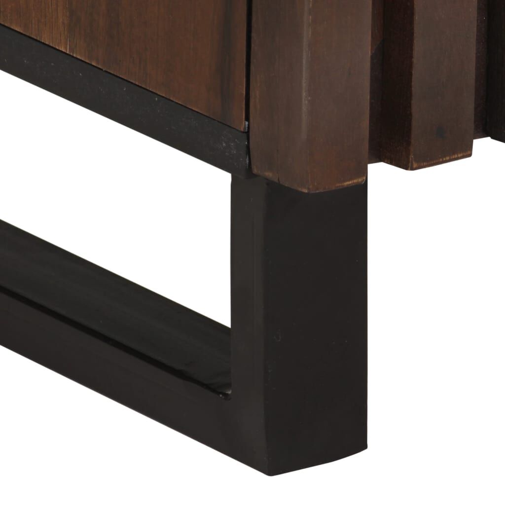 vidaXL Ντουλάπι Καφέ 80x34x75 εκ. από Μασίφ Ξύλο Μάνγκο