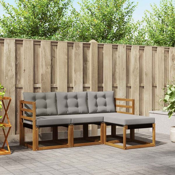 vidaXL &Sigma;&epsilon;&iota;&rho;ά &Kappa;&alpha;&nu;&alpha;&pi;έ &Epsilon;&xi;&omega;&tau;&epsilon;&rho;&iota;&kappa;&omicron;ύ 4 pcs &Phi;&upsilon;&sigma;&iota;&kappa;ό &kappa;&alpha;&iota; &Alpha;&nu;&omicron;&iota;&chi;&tau;ό &Gamma;&kappa;&rho;&iota;