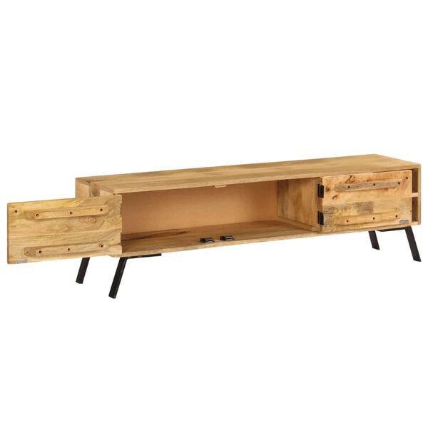 vidaXL Έπιπλο Τηλεόρασης 140 x 30 x 40 εκ. από Μασίφ Ξύλο Μάνγκο