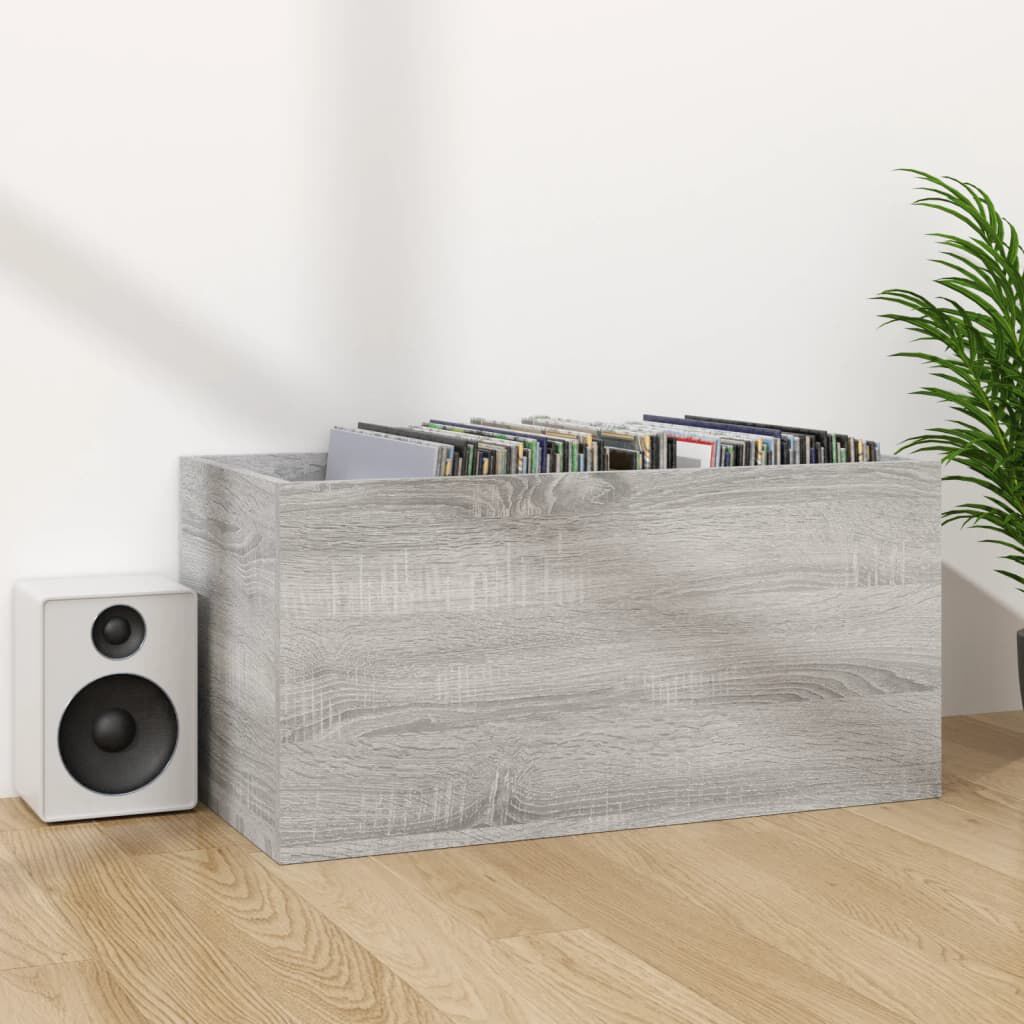 vidaXL Έπιπλο Δίσκων Βινυλίου Γκρι Sonoma 71x34x36 εκ. Επεξεργ. Ξύλο