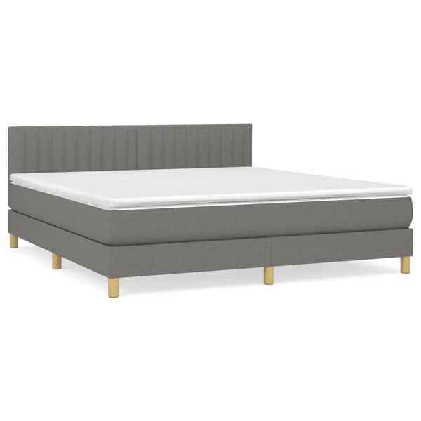 vidaXL &Kappa;&rho;&epsilon;&beta;ά&tau;&iota; Boxspring &mu;&epsilon; &Sigma;&tau;&rho;ώ&mu;&alpha; &Sigma;&kappa;&omicron;ύ&rho;&omicron; &Gamma;&kappa;&rho;&iota; 160x200 &epsilon;&kappa; &Upsilon;&phi;&alpha;&sigma;&mu;ά&tau;&iota;&nu;&omicron;