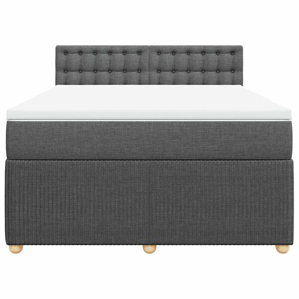 vidaXL &Kappa;&rho;&epsilon;&beta;ά&tau;&iota; Boxspring &mu;&epsilon; &Sigma;&tau;&rho;ώ&mu;&alpha; &Sigma;&kappa;&omicron;ύ&rho;&omicron; &Gamma;&kappa;&rho;&iota; 160x200 &epsilon;&kappa; &Upsilon;&phi;&alpha;&sigma;&mu;ά&tau;&iota;&nu;&omicron;