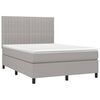 vidaXL &Kappa;&rho;&epsilon;&beta;ά&tau;&iota; Boxspring &mu;&epsilon; &Sigma;&tau;&rho;ώ&mu;&alpha; & LED &Alpha;&nu;.&Gamma;&kappa;&rho;&iota; 140x200&epsilon;&kappa;. &Upsilon;&phi;&alpha;&sigma;&mu;ά&tau;&iota;&nu;&omicron;