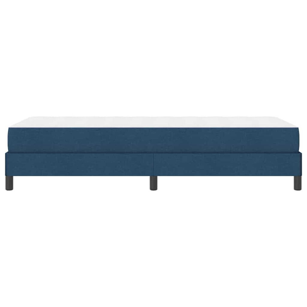vidaXL Κρεβάτι με ελατήρια με στρώμα Μπλε 90 x 200 cm ύφασμα