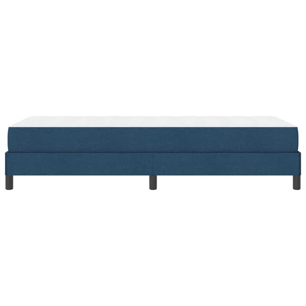 vidaXL Κρεβάτι με ελατήρια με στρώμα Μπλε 90 x 200 cm ύφασμα
