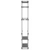 vidaXL Κρεμάστρα Ρούχων με 3 Επίπεδα Ασημί 59x29x192 εκ. Αλουμίνιο