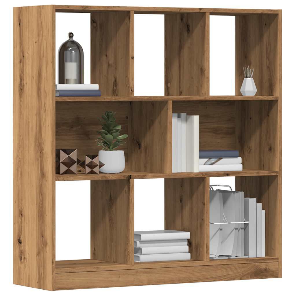 vidaXL Ντουλάπι βιβλίων Artisan Oak 97,5x29,5x100 cm Ξύλο μηχανής