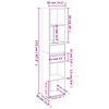vidaXL Βιβλιοθήκη Χρώμα Sonoma Δρυς 36 x 30 x 171 εκ. από Επεξ. Ξύλο