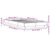 vidaXL Πλαίσιο Κρεβατιού Sonoma Δρυς 100x200 εκ. Επεξεργασμένο Ξύλο