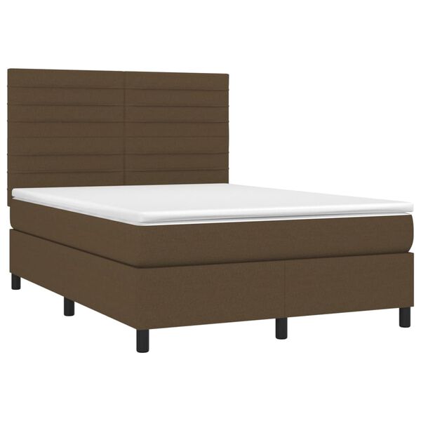 vidaXL &Kappa;&rho;&epsilon;&beta;ά&tau;&iota; Boxspring &mu;&epsilon; &Sigma;&tau;&rho;ώ&mu;&alpha; &Sigma;&kappa;&omicron;ύ&rho;&omicron; &Kappa;&alpha;&phi;έ 140x200 &epsilon;&kappa; &Upsilon;&phi;&alpha;&sigma;&mu;ά&tau;&iota;&nu;&omicron;